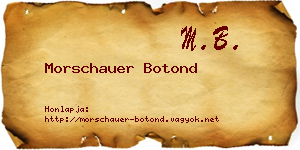 Morschauer Botond névjegykártya